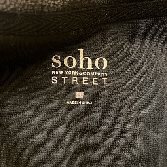 NWT New York & Company Faux Leather Faux Fur Leopard Print Bomber Jacket, Sz XS. - Picture 10 of 12